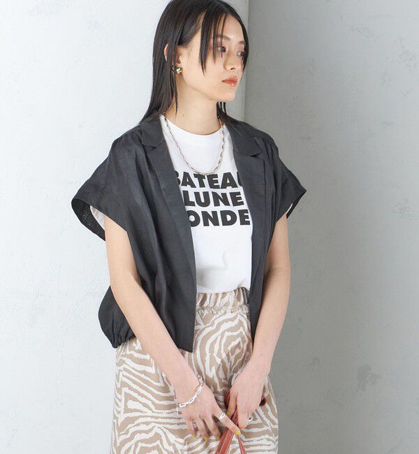 SHIPS for women「〈手洗い可能〉リネン ラペル デザイン 羽織 シャツ ◇」|シャツ・ブラウス|