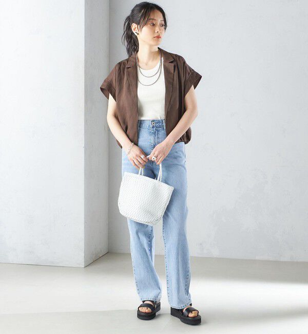 SHIPS for women「〈手洗い可能〉リネン ラペル デザイン 羽織 シャツ ◇」|シャツ・ブラウス|