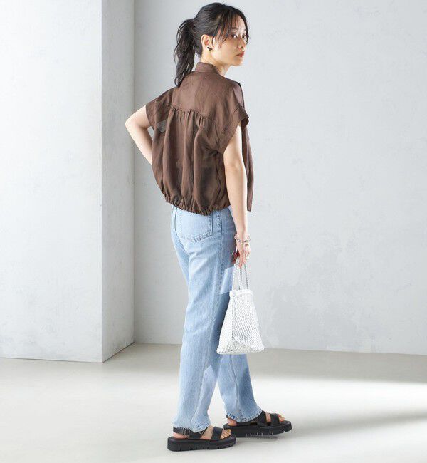 SHIPS for women「〈手洗い可能〉リネン ラペル デザイン 羽織 シャツ ◇」|シャツ・ブラウス|