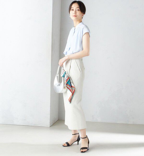 SHIPS for women「〈手洗い可能〉スカーフ タイ フレンチ スリーブ ブラウス ◇」|シャツ・ブラウス|