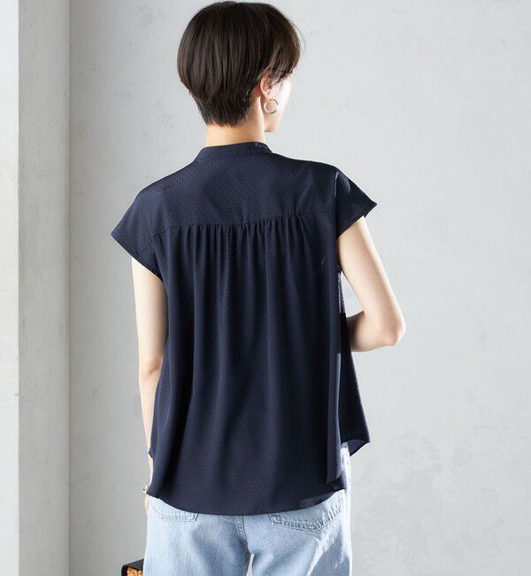 SHIPS for women「〈手洗い可能〉スカーフ タイ フレンチ スリーブ ブラウス ◇」|シャツ・ブラウス|