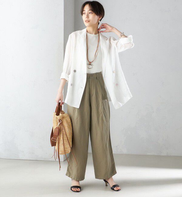 SHIPS for women「〈手洗い可能〉裾 ドロスト カーゴ パンツ ◇」|その他|