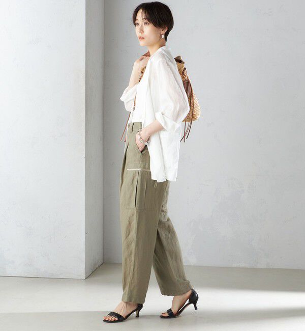 SHIPS for women「〈手洗い可能〉裾 ドロスト カーゴ パンツ ◇」|その他|
