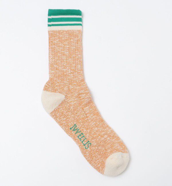 SHIPS「IVY ELLIS: スラブ ライン ソックス」|ソックス|ベージュ