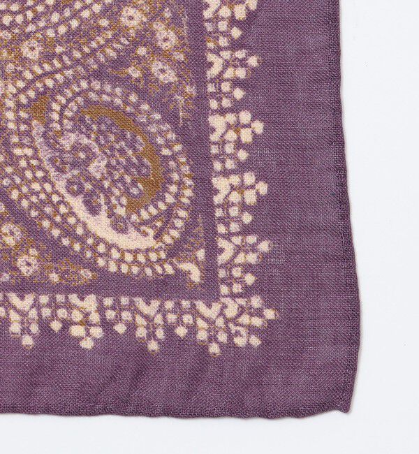 SHIPS「Puccini: リネン バンダナ柄 チーフ」|その他|