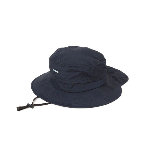 SHIPS any「SHIPS any: ロゴ ワンポイント 刺繍 サンシェイド ハット<KIDS>」|ハット|ネイビー