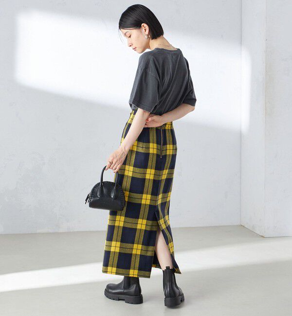 SHIPS for women「チェック フリンジ スカート」|スカート|