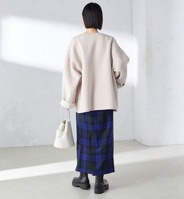 SHIPS for women「チェック フリンジ スカート」|スカート|