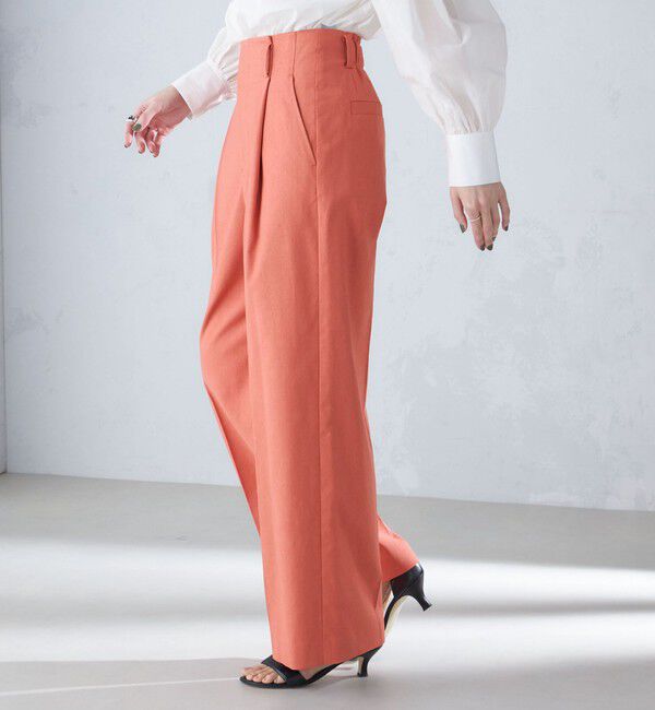 SHIPS for women「〈手洗い可能 / UVカット〉ドライオックス フロント タック ストレート パンツ」|その他|