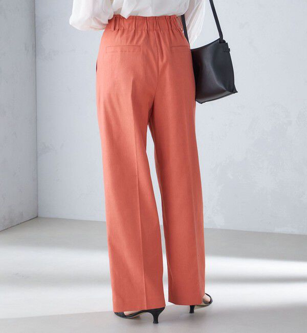 SHIPS for women「〈手洗い可能 / UVカット〉ドライオックス フロント タック ストレート パンツ」|その他|