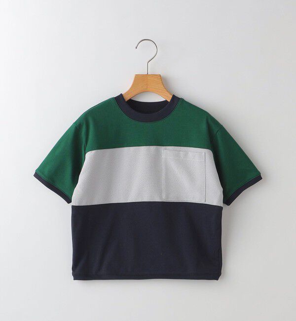 SHIPS KIDS「SHIPS KIDS:100～130cm / 3カラー パターン 半袖 TEE」|Tシャツ・カットソー|グリーン