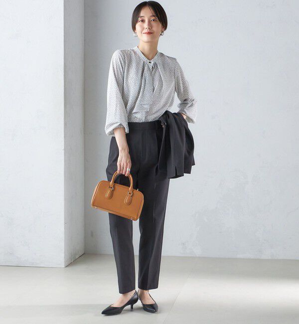 SHIPS for women「〈手洗い可能〉ツイル ストレッチ パンツ（セットアップ対応）」|スラックス|