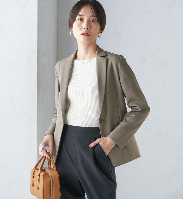 SHIPS for women「〈手洗い可能〉ツイル ストレッチ テーラード ジャケット（セットアップ対応）」|テーラードジャケット|