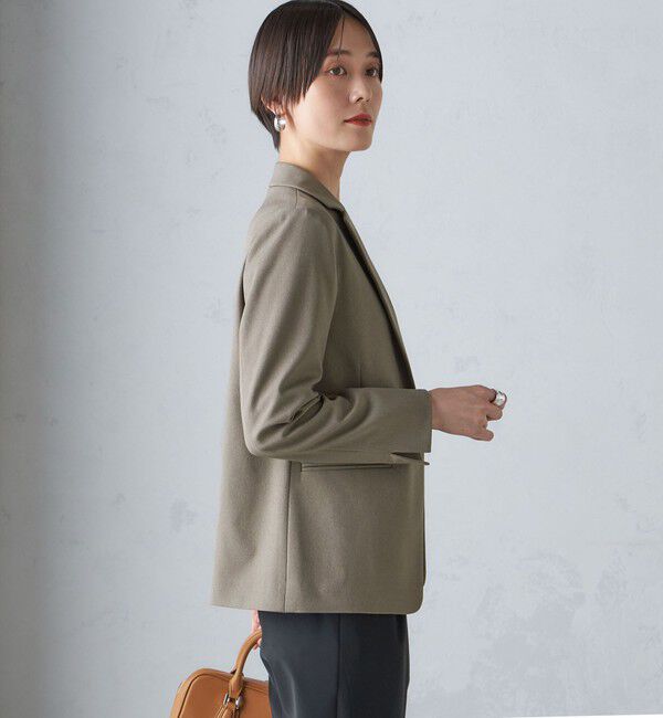 SHIPS for women「〈手洗い可能〉ツイル ストレッチ テーラード ジャケット（セットアップ対応）」|テーラードジャケット|