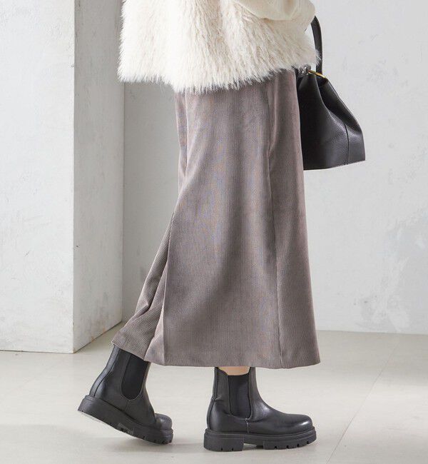 SHIPS for women「〈洗濯機可能〉コーデュロイ セミフレア スカート」|スカート|