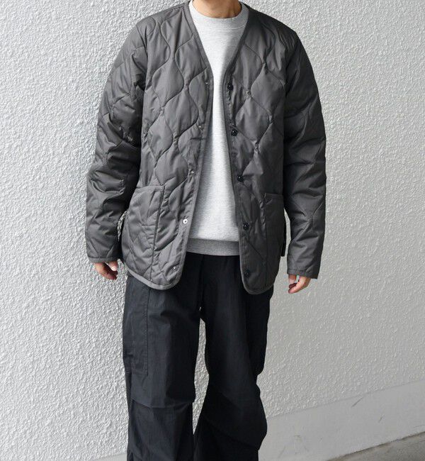 SHIPS any「【SHIPS any別注】TAION: 〈手洗い可能〉ダウンキルト スリット ボタン カーディガン◇」|ダウン|