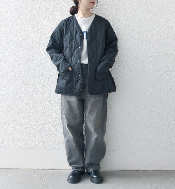 SHIPS any「【SHIPS any別注】TAION: 〈手洗い可能〉ダウンキルト スリット ボタン カーディガン◇」|ダウン|