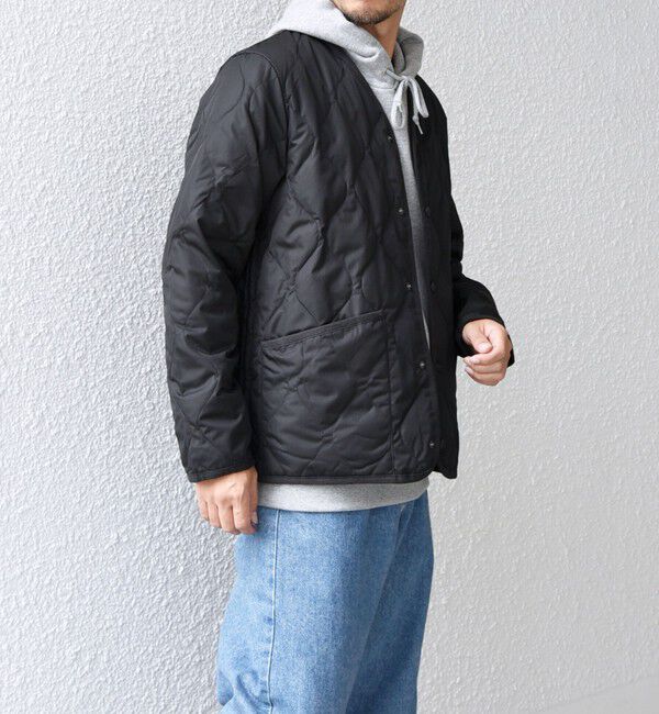 SHIPS any「【SHIPS any別注】TAION: 〈手洗い可能〉ダウンキルト スリット ボタン カーディガン◇」|ダウン|