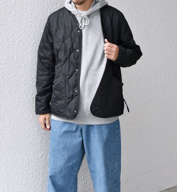 SHIPS any「【SHIPS any別注】TAION: 〈手洗い可能〉ダウンキルト スリット ボタン カーディガン◇」|ダウン|