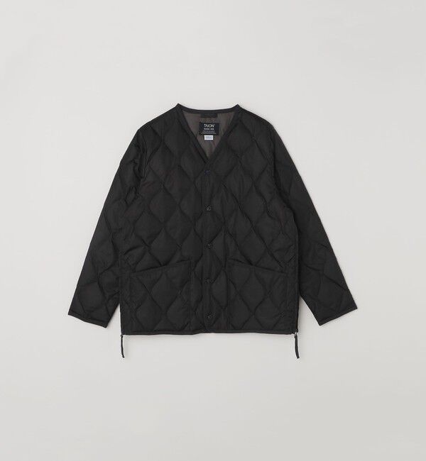 SHIPS any「【SHIPS any別注】TAION: 〈手洗い可能〉ダウンキルト スリット ボタン カーディガン◇」|ダウン|