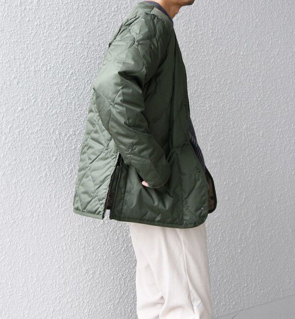 SHIPS any「【SHIPS any別注】TAION: 〈手洗い可能〉ダウンキルト スリット ボタン カーディガン◇」|ダウン|