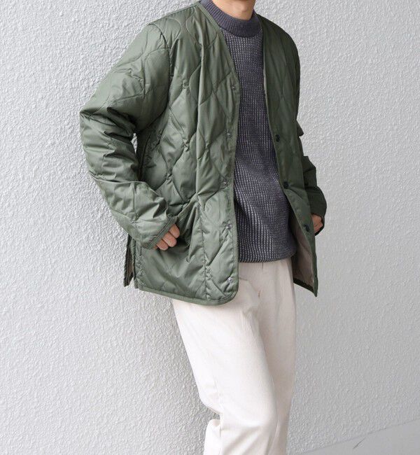 SHIPS any「【SHIPS any別注】TAION: 〈手洗い可能〉ダウンキルト スリット ボタン カーディガン◇」|ダウン|