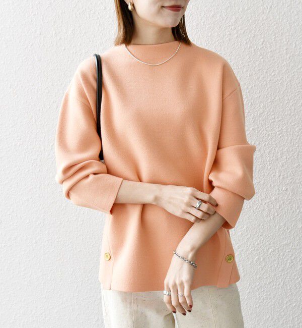 SHIPS any「SHIPS any:〈手洗い可能〉ミラノリブ スタンドカラー ニット プルオーバー」|ニット・セーター|