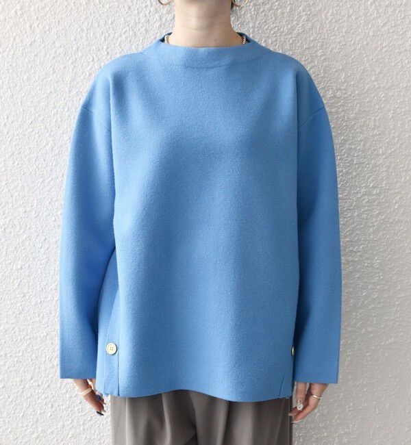 SHIPS any「SHIPS any:〈手洗い可能〉ミラノリブ スタンドカラー ニット プルオーバー」|ニット・セーター|