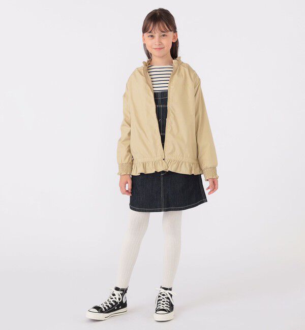 SHIPS KIDS「SHIPS KIDS:140～150cm / 〈撥水〉 フリル パーカー」|その他|