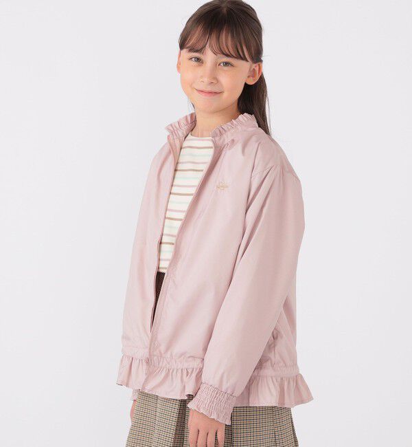 SHIPS KIDS「SHIPS KIDS:140～150cm / 〈撥水〉 フリル パーカー」|その他|