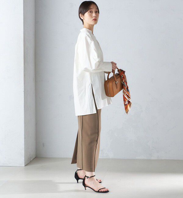 SHIPS for women「〈手洗い可能〉コットン ギャザー チュニック ブラウス」|シャツ・ブラウス|