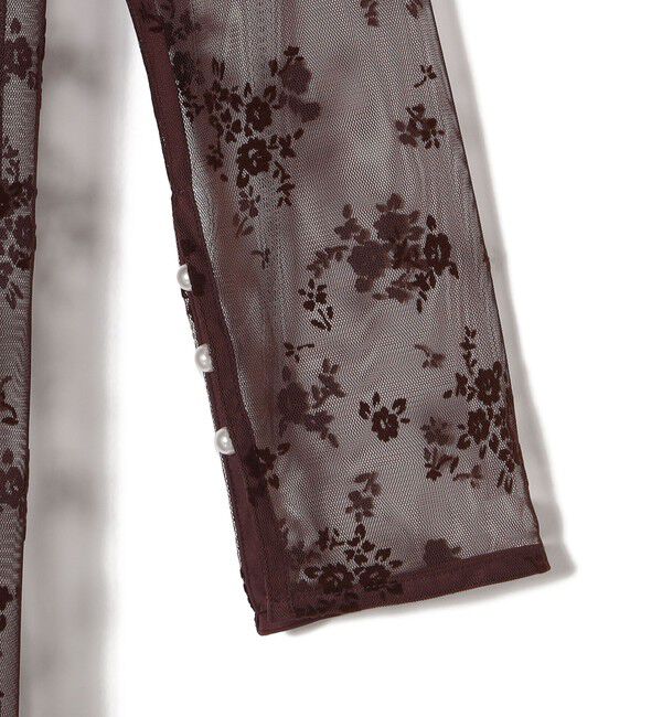 SHIPS for women「kaene:フロッキー レース ポリエステルベロア 2WAY ドレス（セレモニー対応可）」|ワンピース|