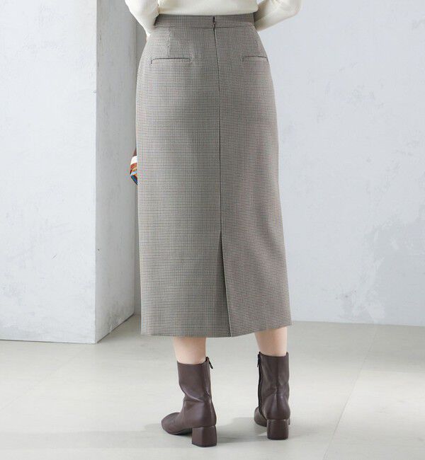 SHIPS for women「ウール混 チェック タイト スカート（セットアップ対応）」|タイト|