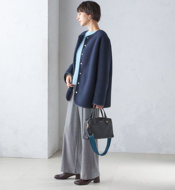 SHIPS for women「〈手洗い可能〉リバーシブル ボア &times; フリース ブルゾン」|ブルゾン・スタジャン|