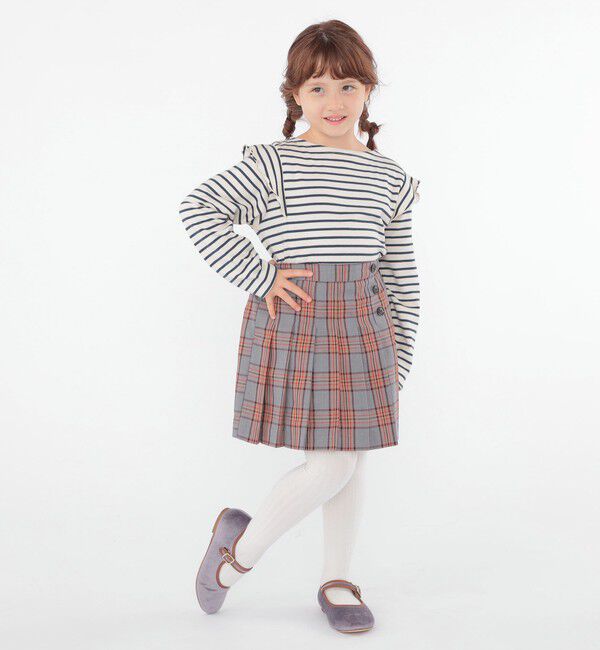 SHIPS KIDS「SHIPS KIDS:100～130cm / チェック プリーツ スカート」|スカート|