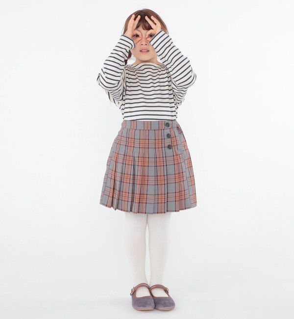 SHIPS KIDS「SHIPS KIDS:100～130cm / チェック プリーツ スカート」|スカート|