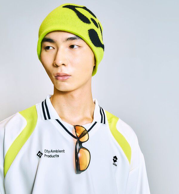 SHIPS「City Ambient Products:〈手洗い可能〉ロゴ ビーニー ニット帽」|ニット帽|