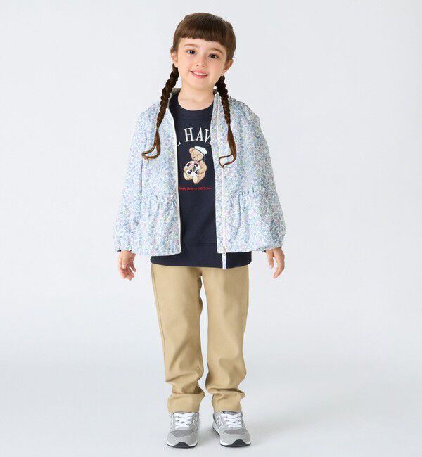 SHIPS Colors 「《一部追加予約》SHIPS Colors:80～130cm /フラワープリント ジップフード ブルゾン◆」|ブルゾン・スタジャン|