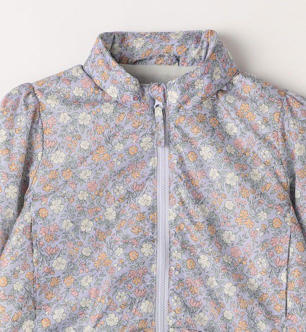 SHIPS Colors 「《一部追加予約》SHIPS Colors:80～130cm /フラワープリント ジップフード ブルゾン◆」|ブルゾン・スタジャン|