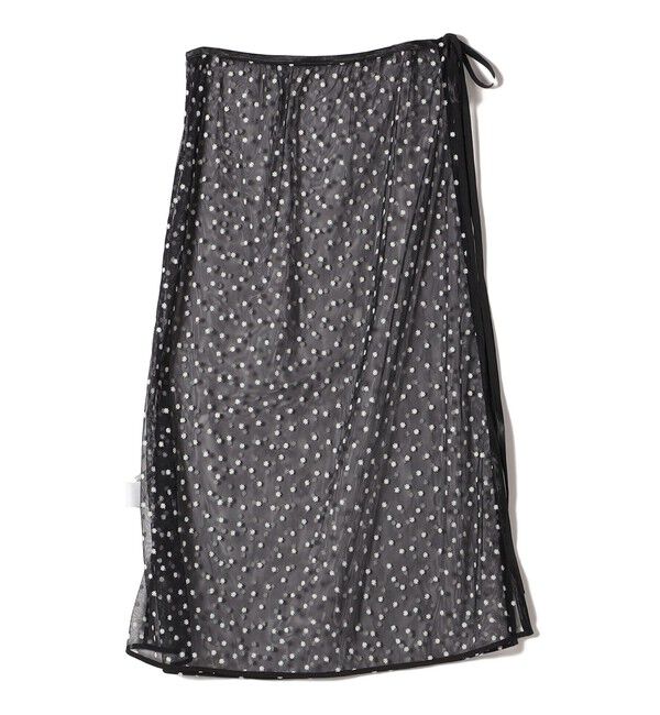 SHIPS for women「〈手洗い可能〉チュール フラワー 巻き スカート」|スカート|