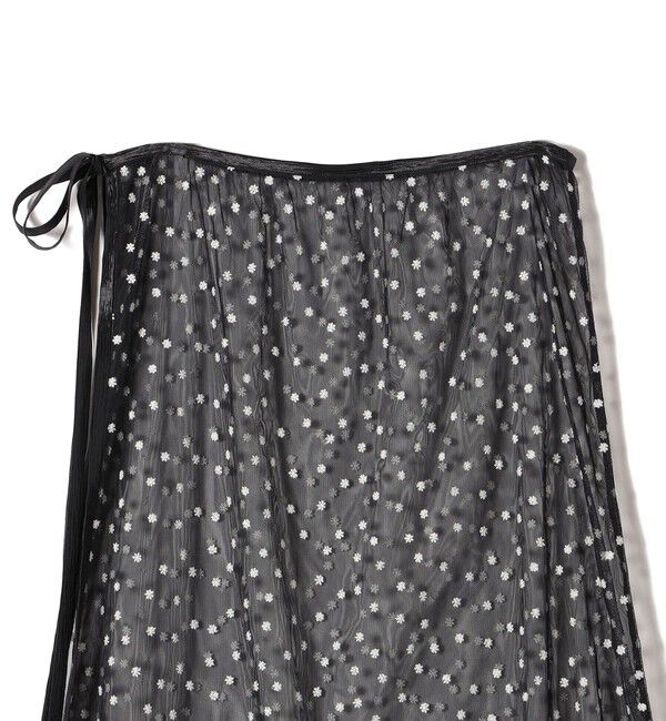 SHIPS for women「〈手洗い可能〉チュール フラワー 巻き スカート」|スカート|