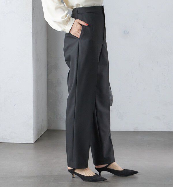 SHIPS for women「〈手洗い可能〉裏起毛 スリム テーパード パンツ」|その他|