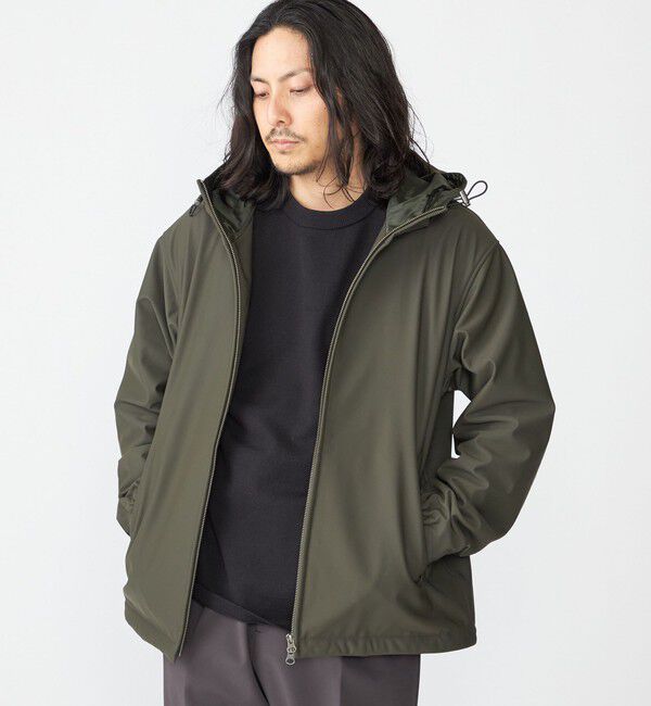 SHIPS「SHIPS:〈洗濯機可能〉ポンチ 裏フリース ストレッチ マウンテン パーカー」|ブルゾン・スタジャン|