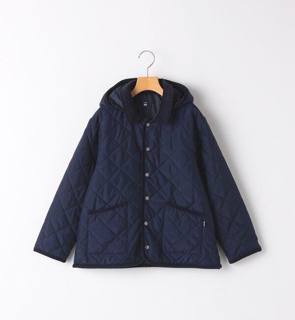 SHIPS KIDS「SHIPS KIDS:140～160cm /〈多機能/洗濯機可能〉キルト フード ジャケット」|その他|ネイビー