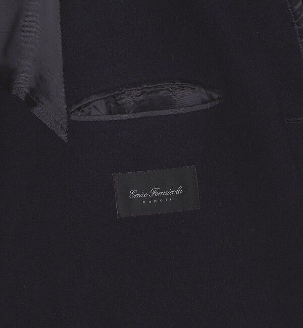 SHIPS「【 SHIPS別注】Errico Formicola: ヘリンボーン ウール ステンカラー コート」|ステンカラーコート|