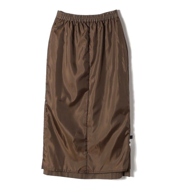 SHIPS Colors 「SHIPS Colors:〈手洗い可能〉ストライプ ジップ タイトスカート ブラウン◇」|タイト|