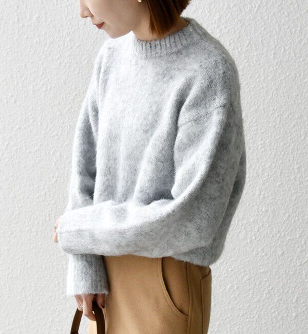 SHIPS any「SHIPS any:〈手洗い可能〉シャギー クルーネック ニット プルオーバー」|ニット・セーター|