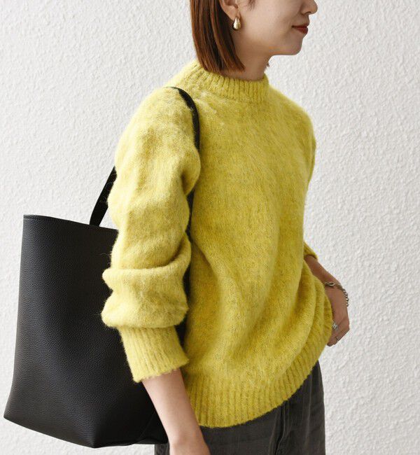 SHIPS any「SHIPS any:〈手洗い可能〉シャギー クルーネック ニット プルオーバー」|ニット・セーター|