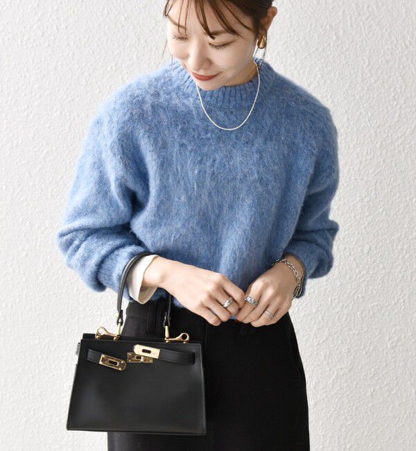 SHIPS any「SHIPS any:〈手洗い可能〉シャギー クルーネック ニット プルオーバー」|ニット・セーター|