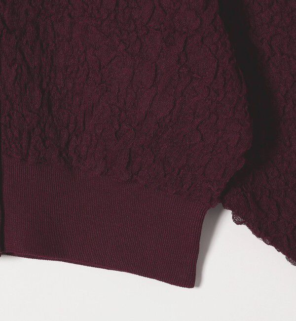 SHIPS any「【WEB限定】SHIPS any:〈手洗い可能〉ジャカード バンピー コンパクト カーディガン」|カーディガン|